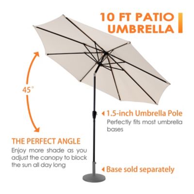 Image showing  7.5 ft. Round Patio Vented Umbrella, Beige