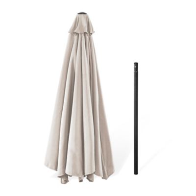 Image showing 7 th Nuu Garden 7.5 ft. Round Patio Vented Umbrella, Beige