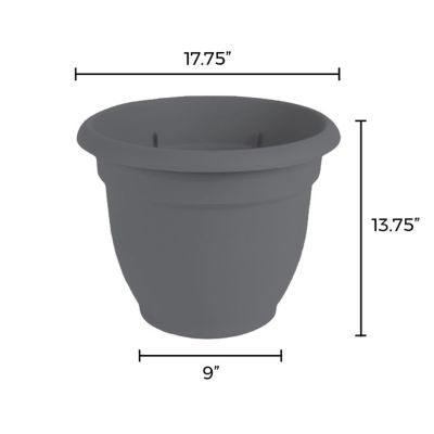 Image showing  6 gal. Plastic Ariana Self-Watering Planter, 16 in.