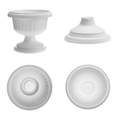 Image showing  4 gal. Plastic Grecian Urn Planter, 18 in.