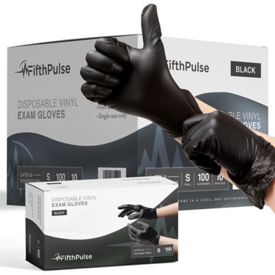 FifthPulse Vinyl Exam Latex-Free and Powder-Free Gloves, 1,000-Pack