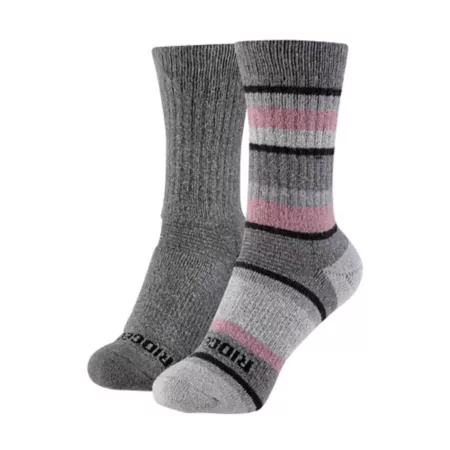 Ridgecut Women's Durable Full Cushion Protective Socks 2 Pairs Women's Crew Socks