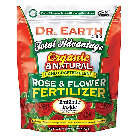 Dr. Earth 4 lb. 60 sq. ft. Total Advantage Rose and Flower Fertilizer
