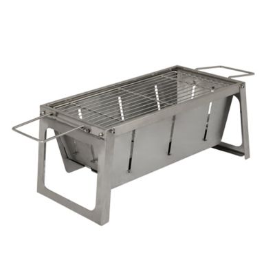 Image showing 1 th Fire Sense Charcoal Stainless Steel Foldaway Grill