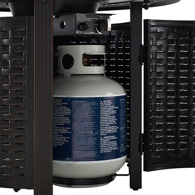 Image showing  Hendricks Round Aluminum Propane Fire Pit