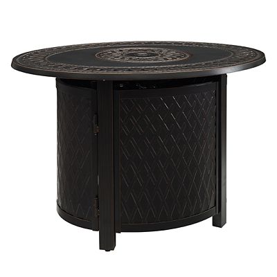 Fire Sense James Oval Aluminum LPG Fire Pit