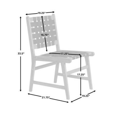 Image showing  Sava Armless Dining Side Chair, Wood