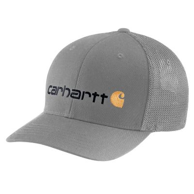 Carhartt Men's Rugged Flex Canvas Mesh Back Logo Graphic Cap