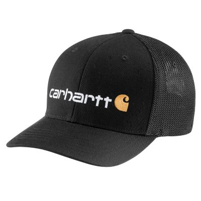 Carhartt Men's Rugged Flex Canvas Logo Graphic Mesh Back Cap