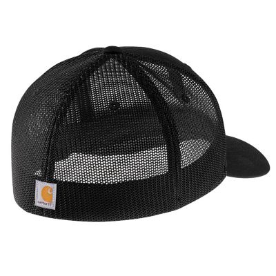 Image showing 1 th Carhartt Men's Rugged Flex Canvas Logo Graphic Mesh Back Cap