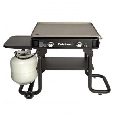 Image showing  2-Burner Propane Gas Flat Top Griddle, 644 sq. in., Black