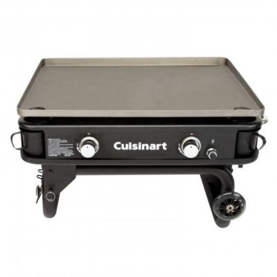 Image showing  2-Burner Propane Gas Flat Top Griddle, 644 sq. in., Black