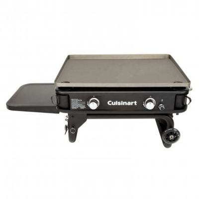 Image showing  2-Burner Propane Gas Flat Top Griddle, 644 sq. in., Black