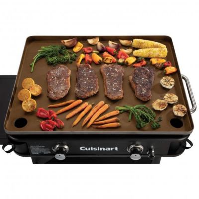 Image showing  2-Burner Propane Gas Flat Top Griddle, 644 sq. in., Black