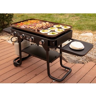 Image showing  4-Burner Propane Gas Flat Top Griddle, 760 sq. in., Black