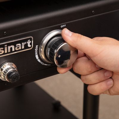 Image showing 6 th Cuisinart 4-Burner Propane Gas Flat Top Griddle, 760 sq. in., Black