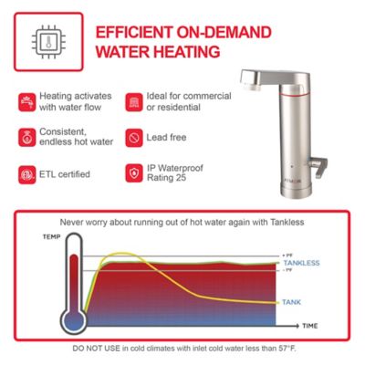 Image showing 6 th ATMOR 3 kW 2-in-1 Electric Tankless Water Heater/Faucet
