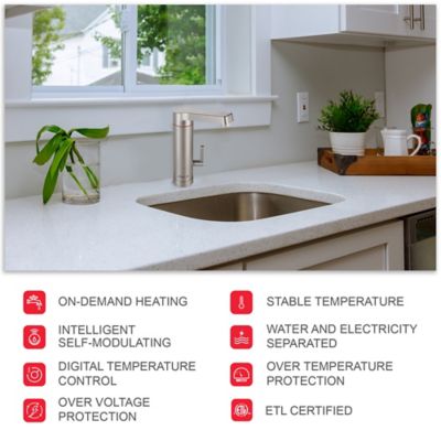 Image showing 7 th ATMOR 3 kW 2-in-1 Electric Tankless Water Heater/Faucet