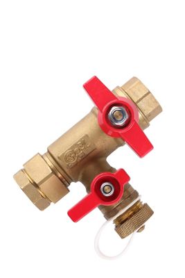 Image showing  3/4 in. Universal Brass Tankless Water Heater Isolation Valve Service Kit