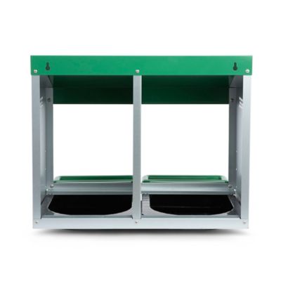 Image showing 9 th Homestead Essentials Classic 2-Compartment Chicken Nesting Box with Perch Lids