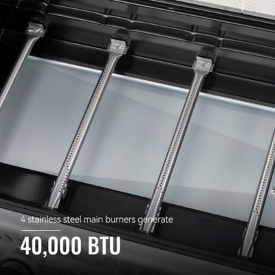 Image showing  5-Burner Propane Gas Grill, Coffee, With Rear, Sear and Side Burner