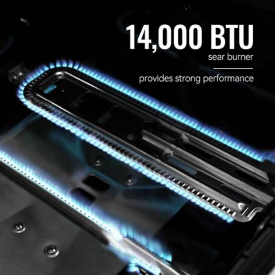 Image showing 8 th Royal Gourmet 5-Burner Propane Gas Grill, Coffee, With Rear, Sear and Side Burner