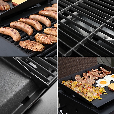 Royal Gourmet 4-Burner Grill Griddle Combo Propane Gas Portable Tabletop BBQ