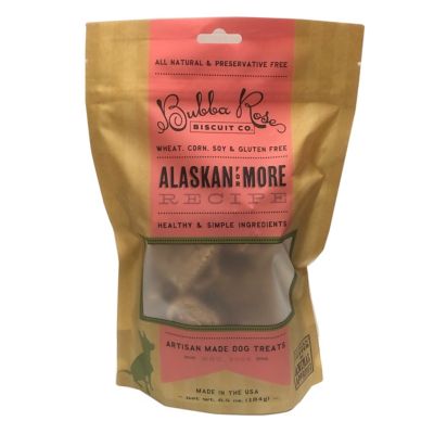 Bubba Rose Biscuit Co. Salmon Flavor Alaskan for More Dog Biscuit Treats, 6.5 oz.