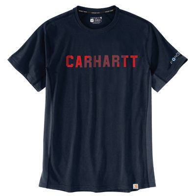Carhartt Men's Short-Sleeve Force Relaxed Fit Midweight Block Logo Graphic T-Shirt Great shirts