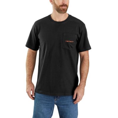 Carhartt Men's Short-Sleeve Relaxed Fit Heavyweight Pocket Logo Graphic T- Shirt at Tractor Supply Co.