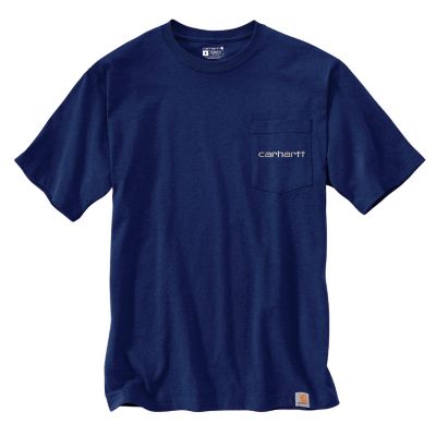 Carhartt Men's Relaxed Fit Heavyweight Logo Graphic Short-Sleeve Pocket T-Shirt
