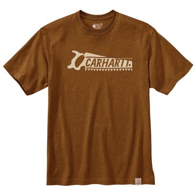 Carhartt Men's Short-Sleeve Relaxed Fit Heavyweight Saw Graphic T-Shirt