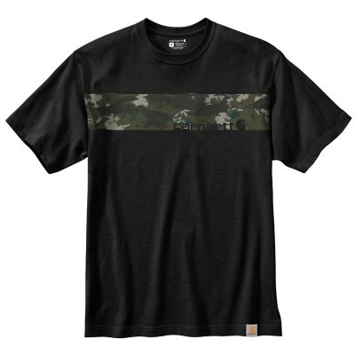 Carhartt Men's Relaxed Fit Heavyweight Camo Logo Graphic Short-Sleeve T-Shirt