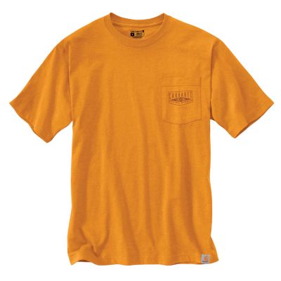 Carhartt Men's Short-Sleeve Loose Fit Heavyweight Pocket Workwear Graphic T-Shirt