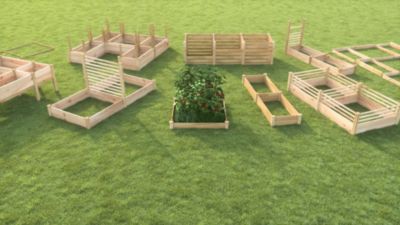 Image showing  3 ft. Wood Garden Stakes, 25-Pack