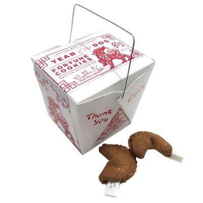 Bubba Rose Biscuit Co. Almond, Cinnamon and Vanilla Flavor Dog Fortune Dog Cookie Box, 6 oz.