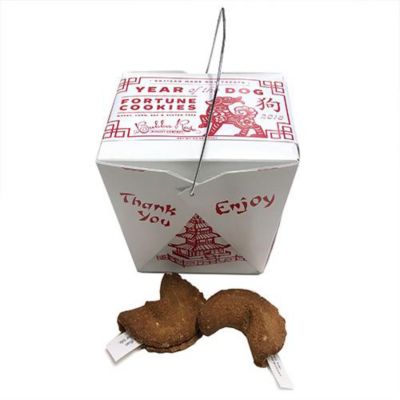 Image showing  Almond, Cinnamon and Vanilla Flavor Fortune Cookie Dog Treat Box, 6 oz.