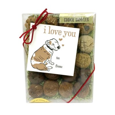 Bubba Rose Biscuit Co. Peanut Butter, Pumpkin, Vanilla and Carob Flavor Gift Card Dog Cookie Sampler Box