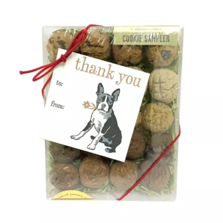 Bubba Rose Biscuit Co Assorted Flavors Gift Card Dog Biscuit Sample Box Dog Biscuits & Cookies