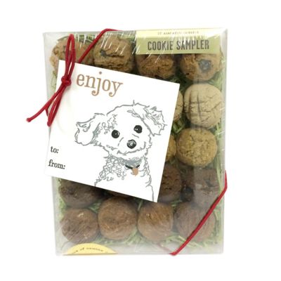 Bubba Rose Biscuit Co. Assorted Flavor Enjoy Gift Card Dog Cookie Sampler Box