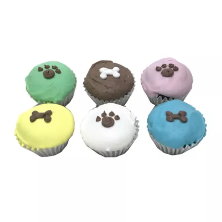 Bubba Rose Biscuit Co Peanut Butter Apple Mini Dog Cupcakes 15 ct Dog Birthday & Bakery Treats