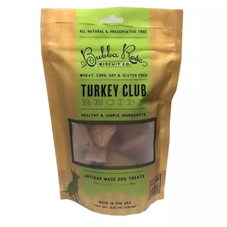 Bubba Rose Biscuit Co Club Turkey Flavor Dog Treats 6.5 oz. Dog Biscuits & Cookies