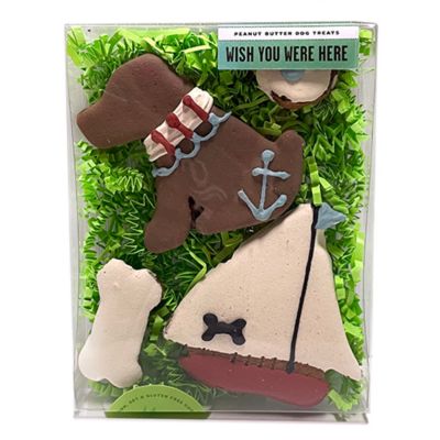 Bubba Rose Biscuit Co. Peanut Butter Flavor Wish You Were Here Nautical Dog Treats