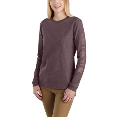 Image showing 1 th Carhartt Women's Workwear Logo Long-Sleeve T-Shirt