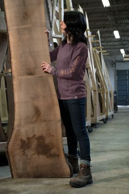 Image showing 2 th Carhartt Women's Workwear Logo Long-Sleeve T-Shirt