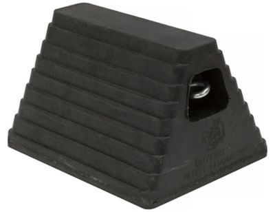 Buyers Products Rubber Wheel Chock, 6 in. x 8 in. 10 in.