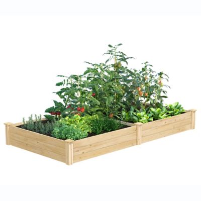 Greenes Original Cedar Stackable Raised Garden Bed, 4 ft. x 8 ft. x 10.5 in.