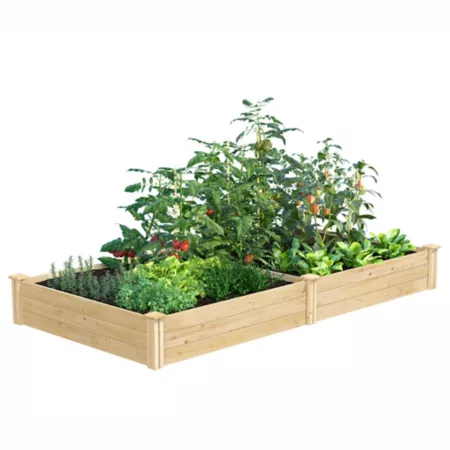 Greenes Original Cedar Stackable Raised Garden Bed 4-ft x 8-ft x 10.5-in Raised Garden Beds