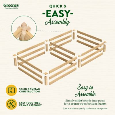 Image showing  Original Cedar Stackable Raised Garden Bed, 4 ft. x 8 ft. x 10.5 in.