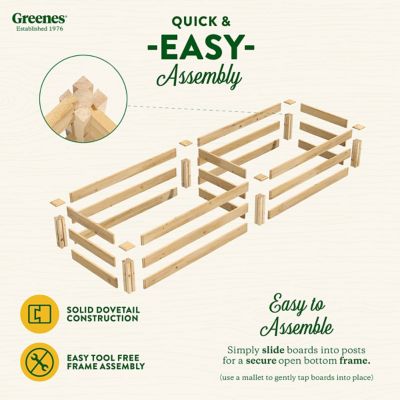 Image showing  Original Cedar Stackable Raised Garden Bed, 2 ft. x 8 ft. x 10.5 in.